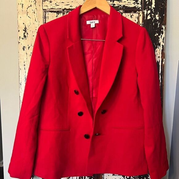 NWT Bar III Women's Faux Double-Breasted Boyfriend Jacket, Created for Macy's L - Picture 1 of 12